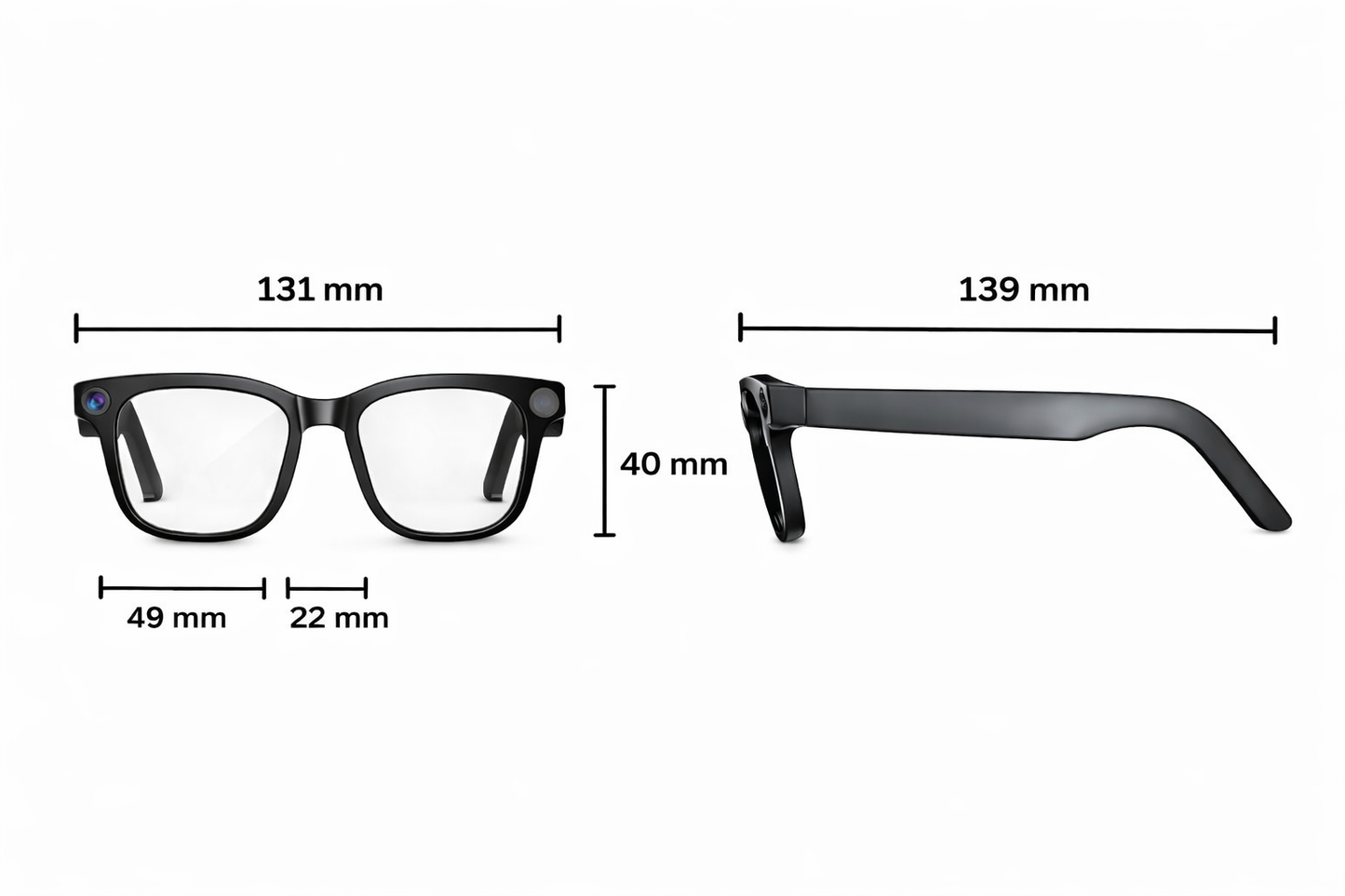 Gafas Inteligentes con Cámara y IA – SmartView Pro | Bluetooth, Traducción y Audio Integrado