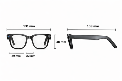 Gafas Inteligentes con Cámara y IA – SmartView Pro | Bluetooth, Traducción y Audio Integrado